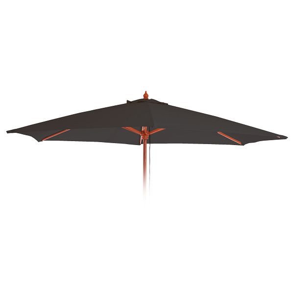 Mendler Ersatz-Bezug für Sonnenschirm Florida, Sonnenschirmbezug Ersatzbezug, Ø 3m Polyester 6 Streben, anthrazit, 81650