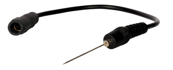 SW-Stahl Prüfkabel mit Punktiernadel, schwarz, 220 mm, 32225L-13