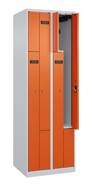 C+P Z-Spind Evolo PLUS, 4 Fächer, 1850x600x500mm, 7035/2004, Zylinderschloss, 049003-204 S10029
