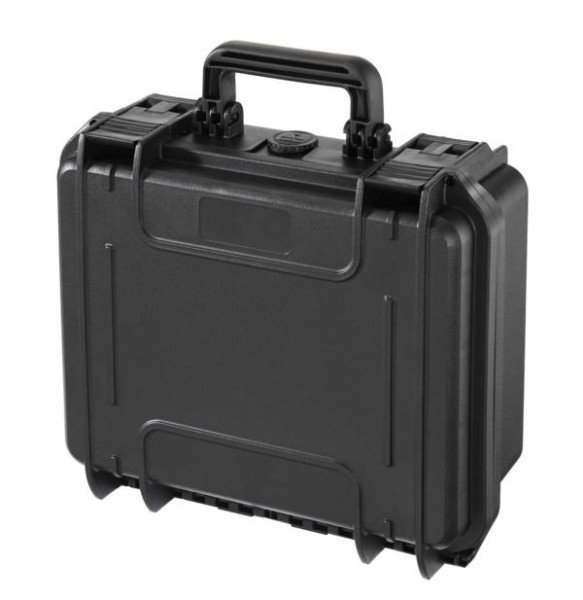 MAX wasser- und staubdichter Kunststoffkoffer, IP67 zertifiziert, schwarz, mit anpassbarer Rasterschaumstoffeinlage, MAX300S