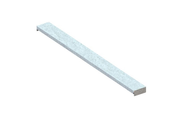 Meta Stahlpaneel 1100x100x25x1,0 mm, verzinkt, für Palettenregal MULTIPAL, 20069885