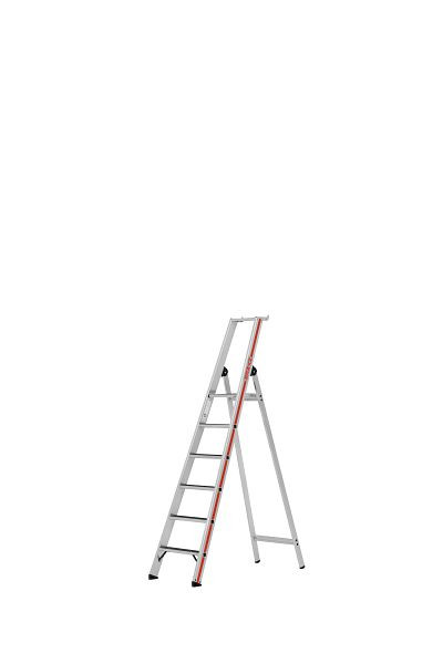 HYMER Stufenstehleiter R13 mit Plattform, einseitig begehbar, 6 Stufen, 862606