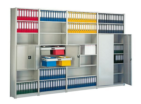 Meta Hängeregisterauszug RAL 7035/verzinkt, für CLIP Steckregalsystem und COMPACT Steckregalsystem, 20073980