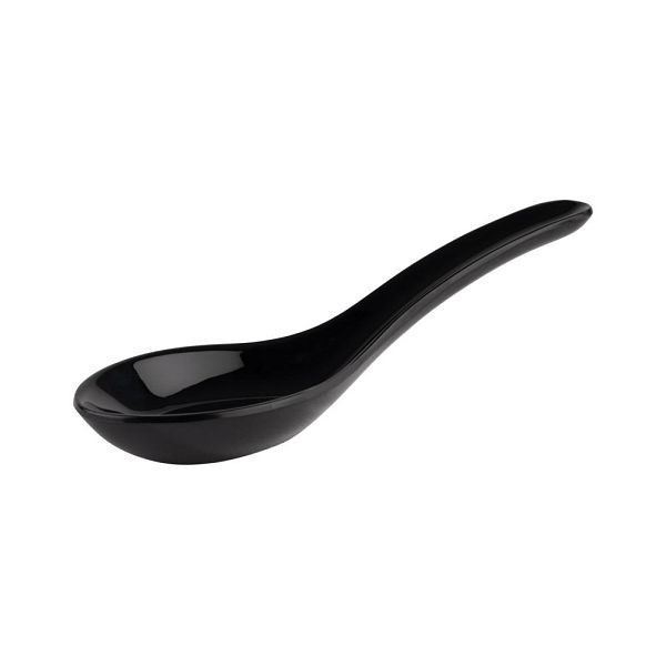 APS Fingerfoodlöffel -FRIENDLY-13,5 x 4,5 cm, Höhe: 4,5 cm PET, schwarz, VE: 12 Stück, 79011