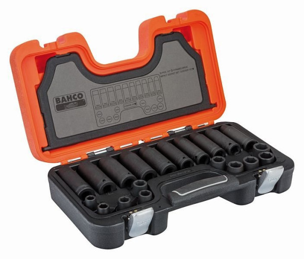 Bahco Kraftsteckschlüssel-Satz 1/2", lang, 10-teilig, 10-19 mm, DD/S10