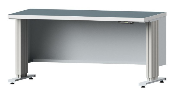ANKE Werkbänke-Arbeitstisch LIFT, Modell 150, 1500 x 800 x 740-1140 mm, RAL 7035, UBP 40 mm, 405.202