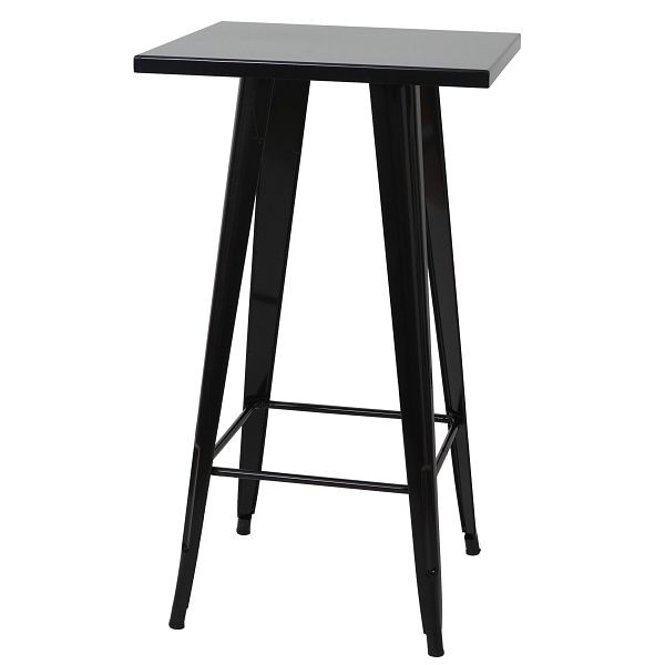Mendler Stehtisch HWC-A73, Bistrotisch Bartisch, Metall Industriedesign 105x60x60cm, schwarz, 57906