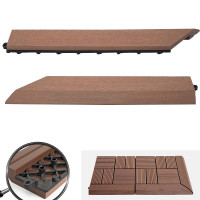 Vorschau: Mendler 2er-Set Abschlussleiste für WPC Bodenfliese Rhone, Abschlussprofil, Holzoptik Terrasse, coffee links ohne Haken, 65088 Vorschau: Mendler 2er-Set Abschlussleiste für WPC Bodenfliese Rhone, Abschlussprofil, Holzoptik Terrasse, coffee links ohne Haken, 65088
