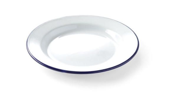 Hendi Teller, flach, Ø240 mm, emailliert, hochwertig, 621233