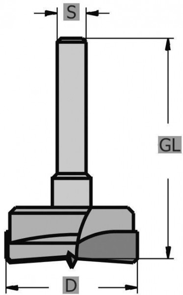 Edessö Zylinderkopfbohrer HW, A: 34, GL: 60, C: 8, 129534008