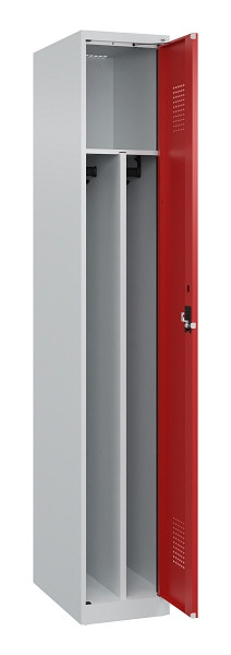C+P Spind Evolo PLUS, 1 Abteil, 1850x300x500mm, 7035/3000, Verschluss Zylinderschloss, 049000-10F S10030