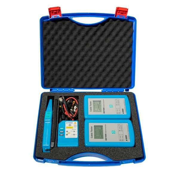 Kurth Electronic Kabeltester Set und LWL & Kupfer Leitungssucher Kit, KE7801, D708A