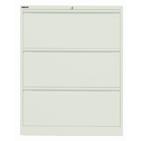 Bisley Hängeregistraturschrank, doppelbahnig, 3 HR-Schubladen, 644 portland, DF3644