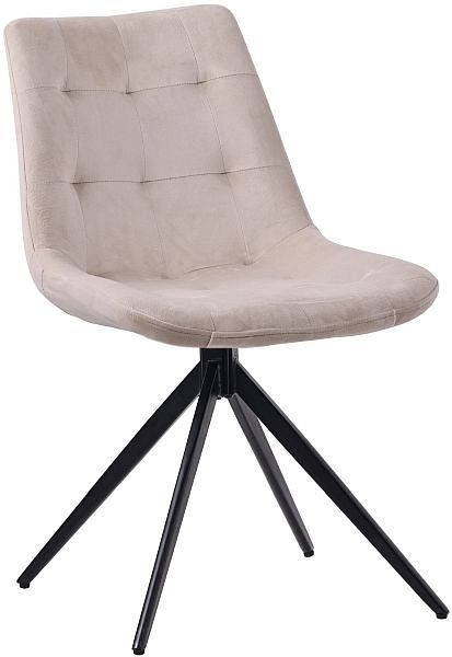 CLP Esszimmerstuhl Merna Samt, creme, 324448, 4255716325909
