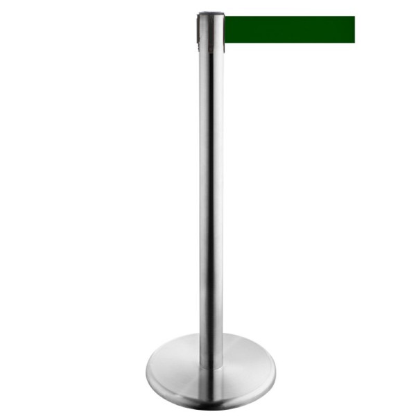 Stein HGS Personenleitsystem -P-LINE Future-, Edelstahl, dunkelgrün, mit magnetischem Gurtendstück, 12798-1004