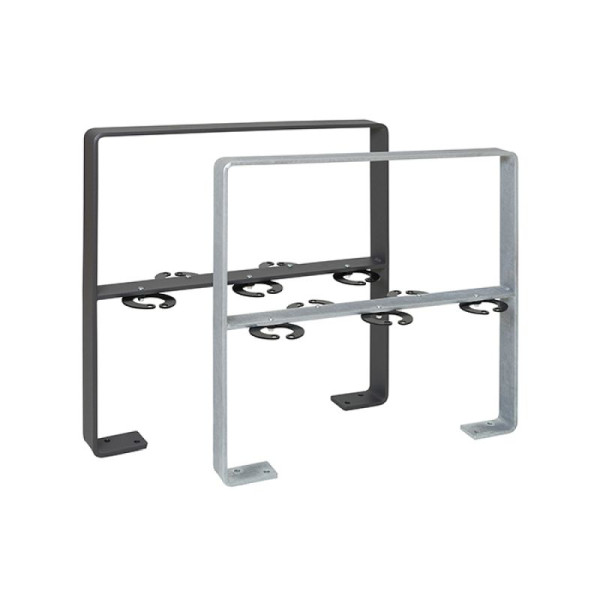 Stein HGS Anlehnbügel/Absperrbügel -Galy-, für Fahrräder /mit Querholm, ohne Farbe, 39242