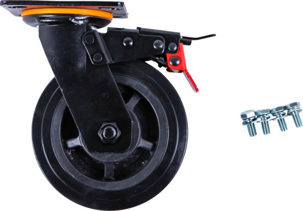 KS Tools Lenkrolle für Werkstattwagen P45 mit Schrauben, 873.7014-R012P