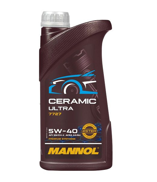 MANNOL Motorenöl 7727 Ceramic Ultra 5W-40, VE: 1 l, MN7727-1