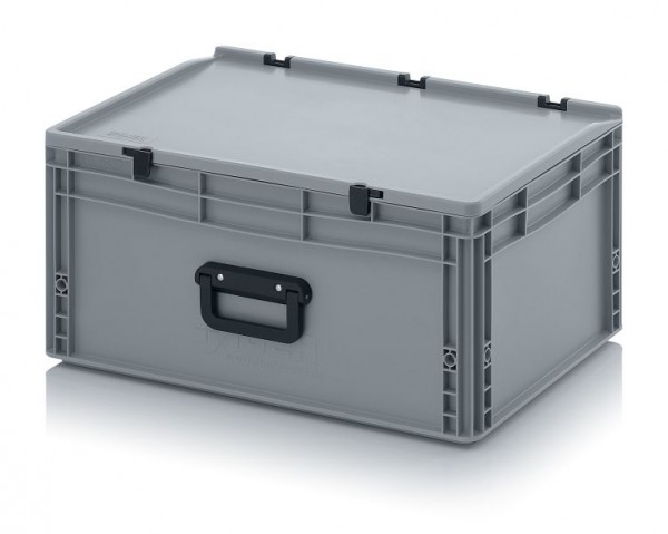 Auer Eurobehälter Koffer 2GL 2 Griffe auf der Längsseite, LxBxH: 60 x 40 x 28,5 cm, ED 64/27 2GL