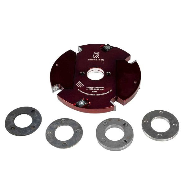 Holzmann Verstellnuter mit Zwischenringen, Verstellbereich: 14-28 mm, VN160-2(14-28)