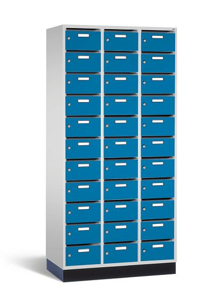 C+P Verteilerschrank Intro, H1950xB920xT490mm, Farbe: Lichtgrau / Lichtblau, 8170-311 S10010