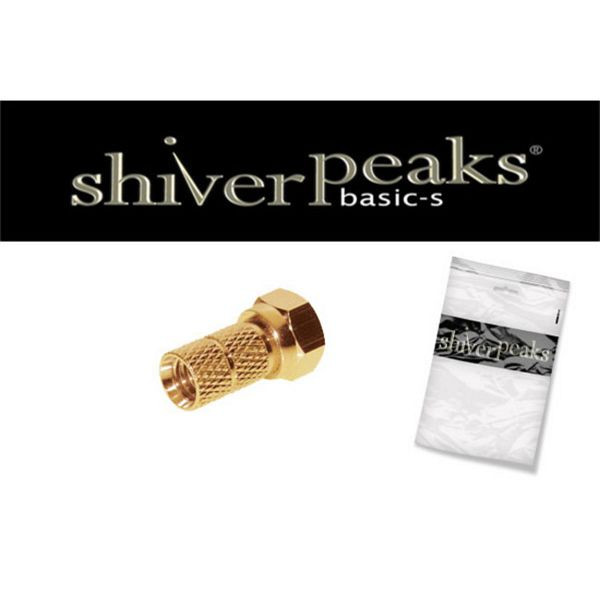 shiverpeaks BASIC-S, F-Stecker 6,5, vergoldet, mit großer Mutter, BS85008-AG