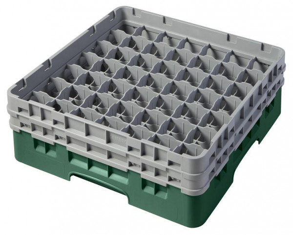 Cambro Spülkorb mit 49 Fächer Camrack® 13,3 cm Flaschengrün, 49S434119