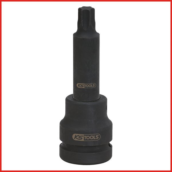 KS Tools Kraft-Biteinsatz für Torx-E-Schrauben Länge 107mm, E24, 450.0436