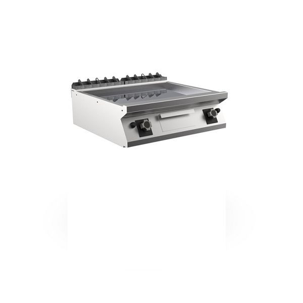 Mareno M1-700 Gas-Grillplatte mit glatter Chromplatte, 80cm, 800(B)x750(T)x250(H)mm, FT78GLCT, 171.218