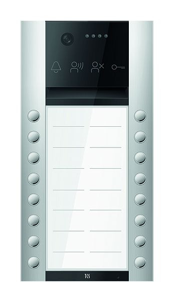 TCS Türkontrollsystem PES PRO IP Video Außenstation 16T 2 Spalten AP silber, AVA420216-0010