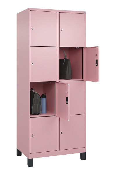 C+P Schließfachschrank Evolo PLUS, mit Füßen, 8 Fächer, 1950x800x500mm, 3015/30, 049010-224 S10024