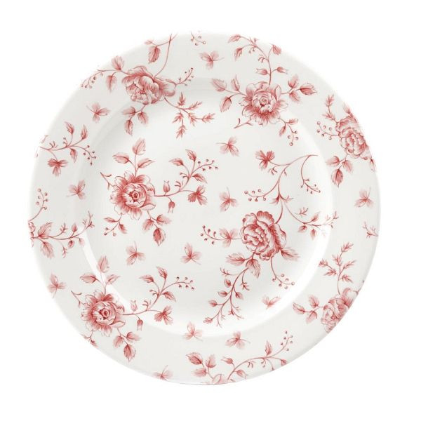 Churchill Rose Chintz Cranberry Plate 10.875" Box 6 (6 Stück), FF715