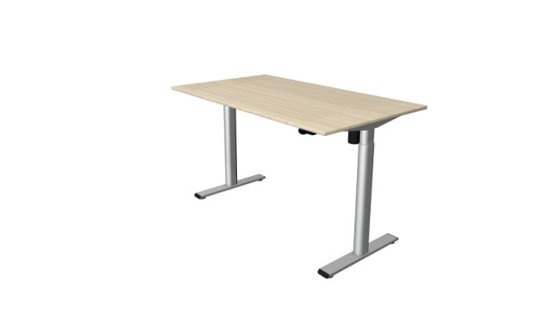 Kerkmann Steh-/Sitztisch Move 1 base 1400 x 800 mm, elektrisch höhenverstellbar von 730-1230 mm, Ahorn, 10301050