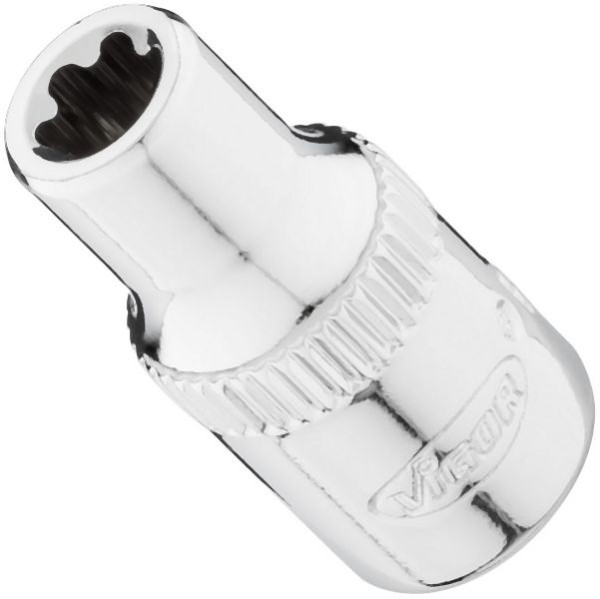 VIGOR Steckschlüsseleinsatz, 1/4″, EPR Profil, SW E6+, V7920-EPR6