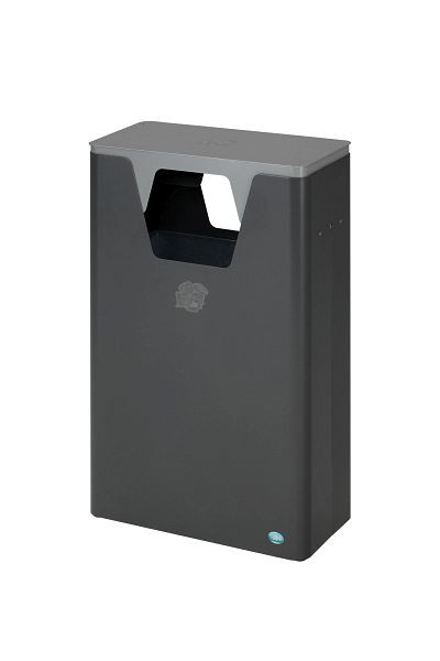 VAR Wertstoffsammelgerät WSG 82, Gerätefarbe: eisenglimmer, Aufsatz: silber, 2160