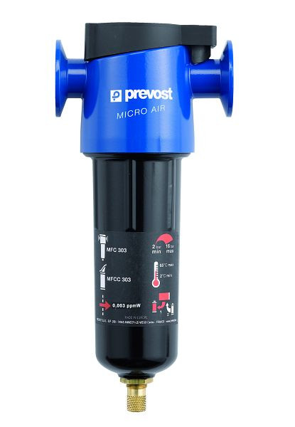 Prevost Aktivkohlefilter MFC, IG= G 1/4, Durchfluß= 34 Nm3/h, MFC 301