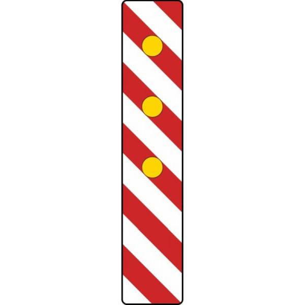 Stein HGS Warnlichtbake, rechtsweisend (Aufstellung links) Nr. 605-23, Folie Typ 2 (RA2), wbr012