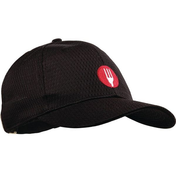 Chef Works Cool Vent Baseballcap schwarz, Einheitsgröße, Unisex, A976