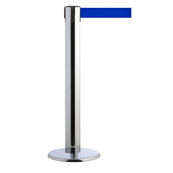 Stein HGS Personenleitsystem -P-Line Titan-, chrom, blau, mit Sicherheitsverschluss (selbstlösend), 15693-0203