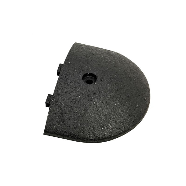 Stein HGS Temposchwelle -Easy Rider-, Endstück mit Zapfen/schwarz,<5 km/h / 225 x 75 mm, 35235