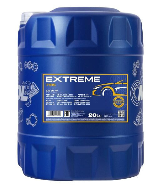 MANNOL Motorenöl 7915 Extreme 5W-40, VE: 20 l, MN7915-20