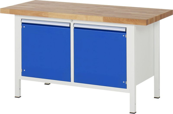RAU Werkbank Serie 8000 - Modell 8465, B1500 x T700 x H840-1040 mm, 03-8465A2-157B4H.11