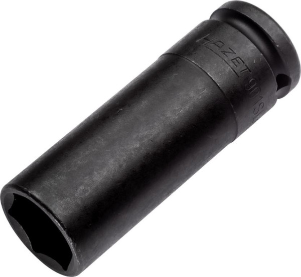 Hazet Schlag-, Maschinenschrauber Steckschlüsseleinsatz, Sechskant, Vierkant hohl 12,5 mm, 21 mm, Radmontage, Extra schlank, lang, 901SLG-21