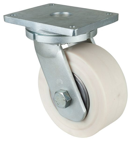 BS Rollen Schwerlastrolle, Rad-Breite 100 mm, Rad-Ø 250 mm, Tragfähigkeit 7500 kg, Lauffläche/Radkörper Polyamid gegossen, Kugellager, RR100.B16.251