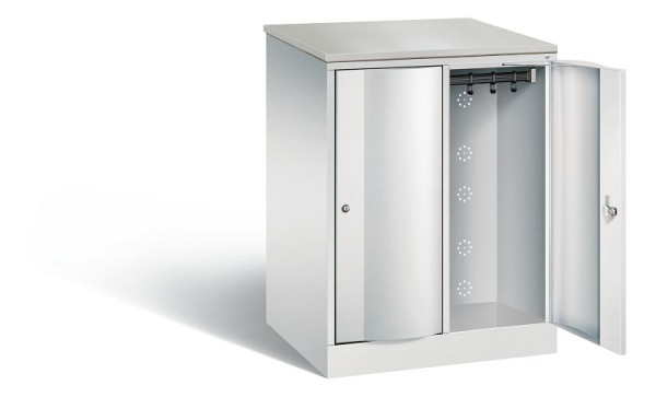 C+P XL-Schließfachschrank Resisto, H1077xB772xT640mm, Farbe: Lichtgrau, 8271-273 S10059