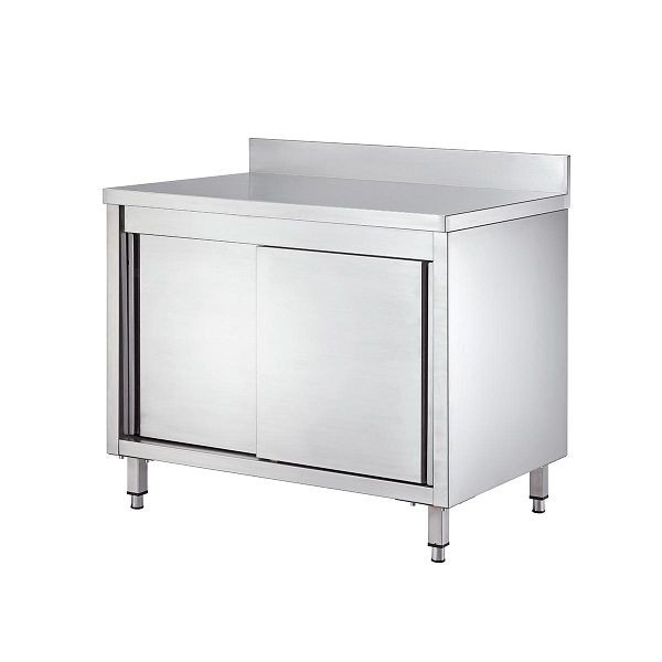 Vaiotec EASYLINE Arbeitsschrank 600 / 2 Schiebetüren und Aufkantung L: 1200 mm, 10161