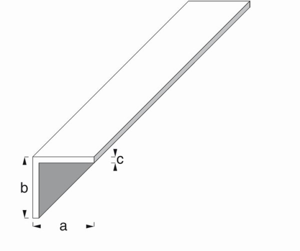 Vormann Alu Winkelprofile 15 x 15 x 1 silber 1m, 054015100AL