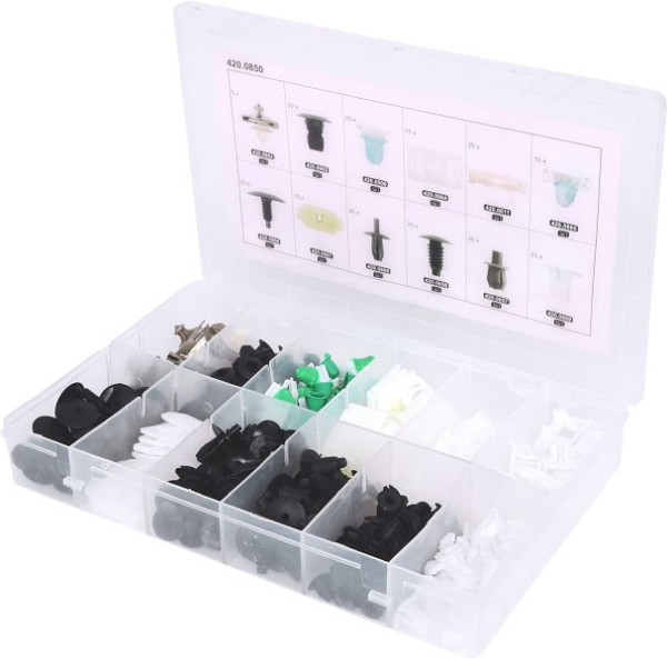 KS Tools Befestigungs-Clip-Satz für Volkswagen, 255-teilig, 420.0850