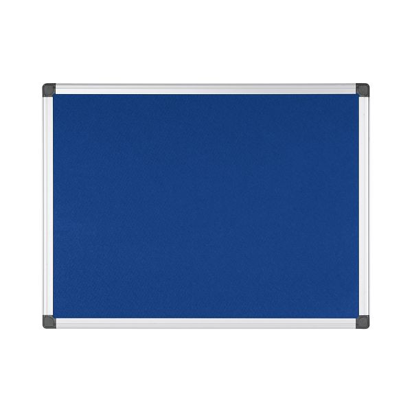 Bi-Office Maya Filztafel Blau mit Aluminiumrahmen 60x45cm, FA0243170