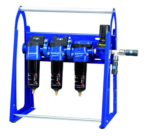 Prevost Mobile - Filtereinheit und Regler für Lackieranwendungen mit wässrigen Lacken, Eingang mit IG BSPP=G 1/2, Ausgang mit 2 Kupplungen=ISI 06, PTM CIS